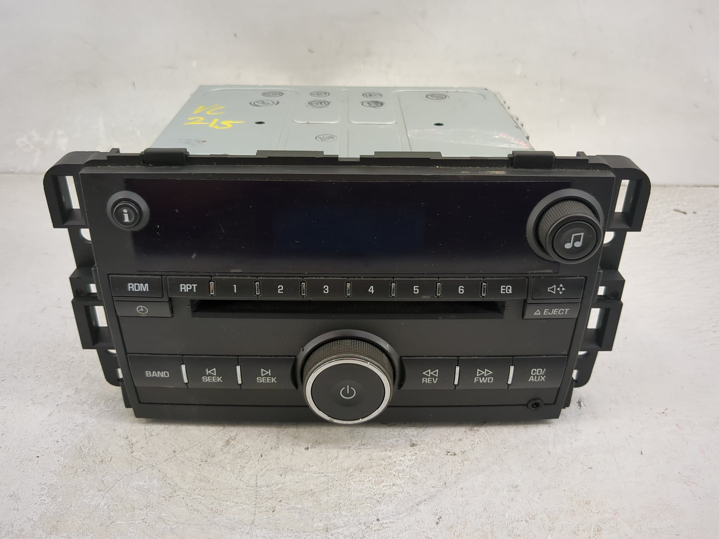 2009-2016 Chevrolet Impala Radio AM FM Cd Player Receiver Replacement P/N:20756283 123000-2920A101 Fits OEM Used Auto Parts 