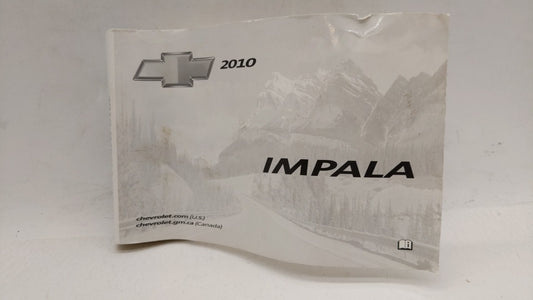 2010 Chevrolet Impala Owners Manual Book Guide OEM Used Auto Parts - Oemusedautoparts1.com