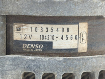 compare product 2009-2011 Chevrolet Impala Alternator Replacement Generator Charging Assembly Engine OEM P/N:104210-4560 10335498 Fits OEM Used Auto Parts