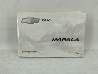 compare product 2010 Chevrolet Impala Owners Manual Book Guide OEM Used Auto Parts
