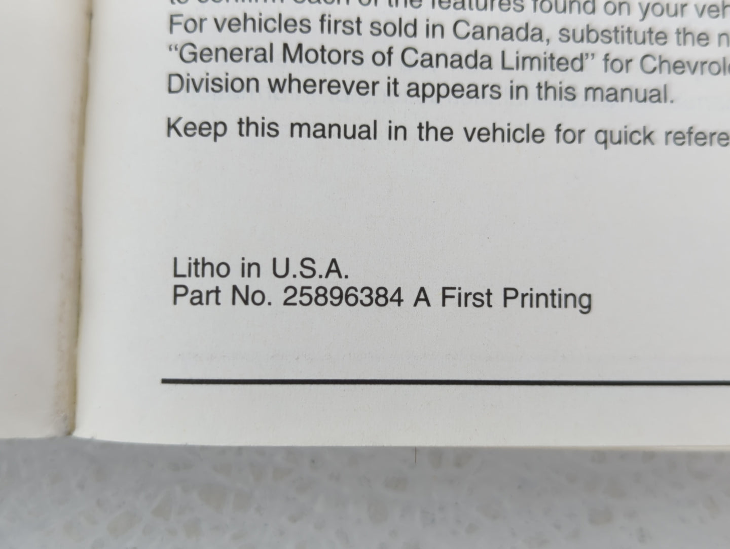 2010 Chevrolet Impala Owners Manual Book Guide OEM Used Auto Parts - Oemusedautoparts1.com