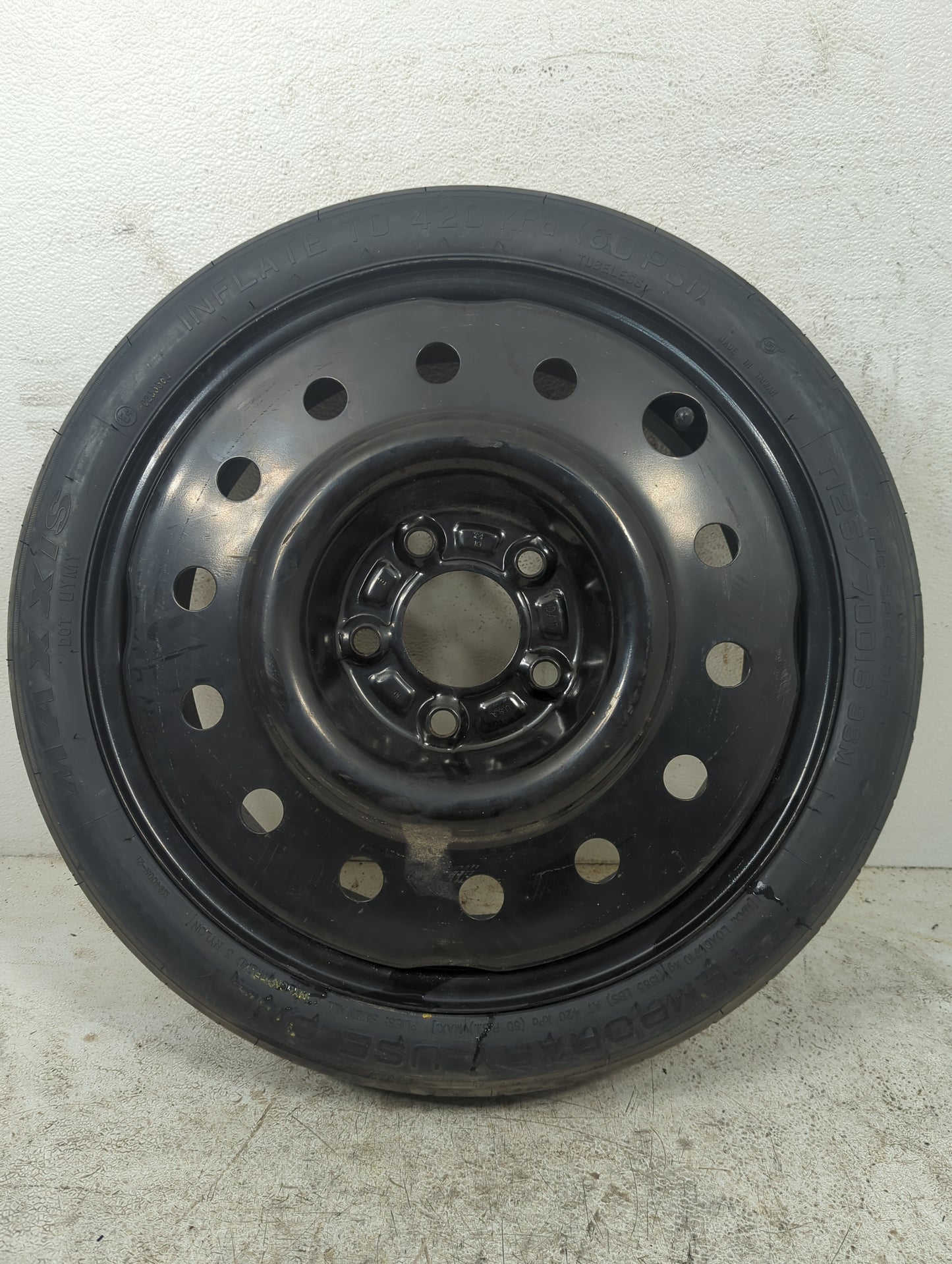 2000-2016 Chevrolet Impala Spare Donut Tire Wheel Rim Oem 5036727 - Oemusedautoparts1.com