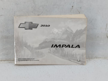 2010 Chevrolet Impala Owners Manual Book Guide P/N:25896384 B OEM Used Auto Parts - Oemusedautoparts1.com