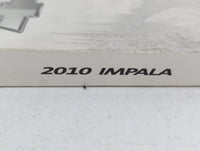 2010 Chevrolet Impala Owners Manual Book Guide P/N:25896384 B OEM Used Auto Parts - Oemusedautoparts1.com