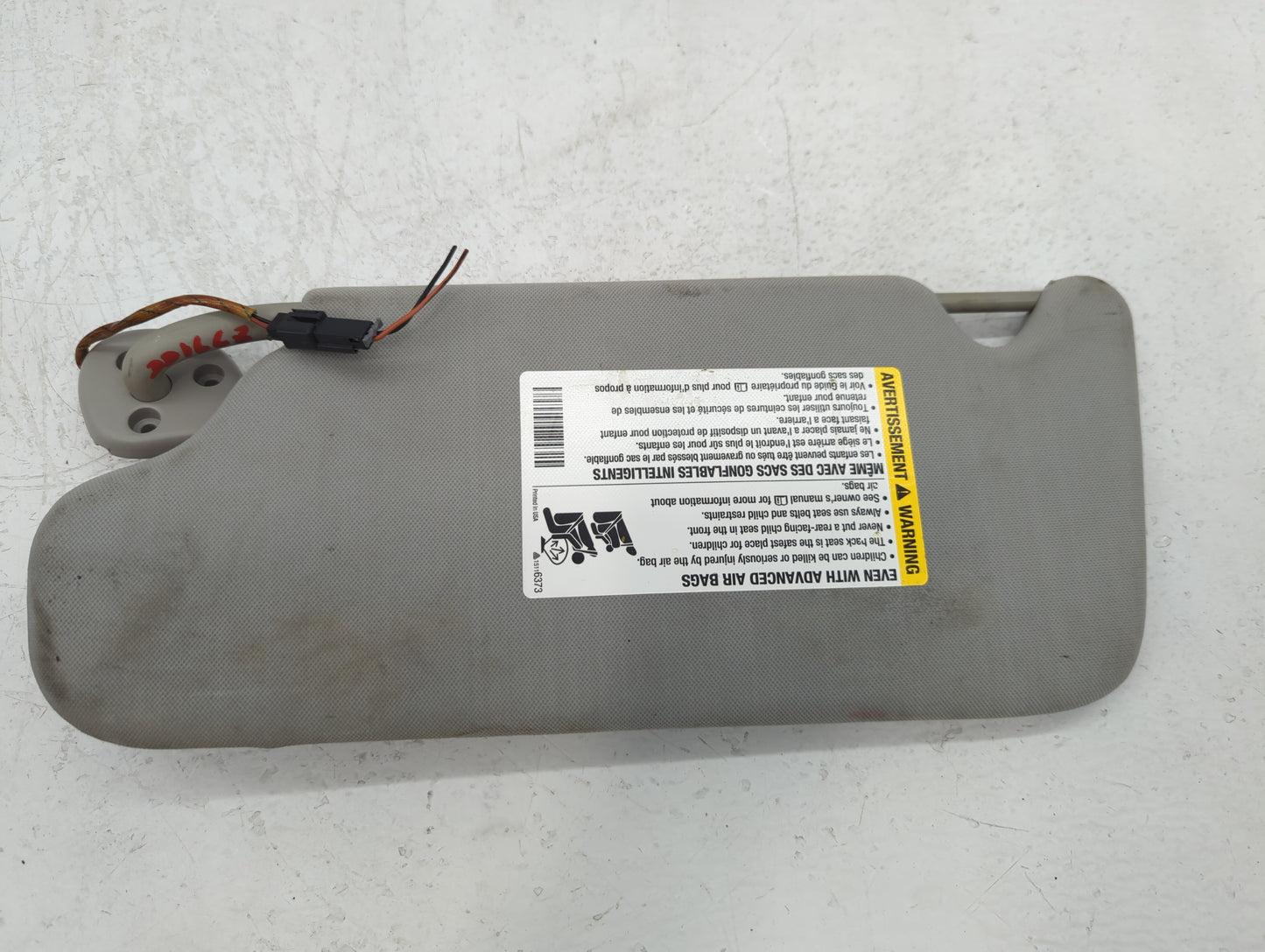 2006-2016 Chevrolet Impala Sun Visor Shade Replacement Passenger Right Mirror Fits OEM Used Auto Parts - Oemusedautoparts1.c