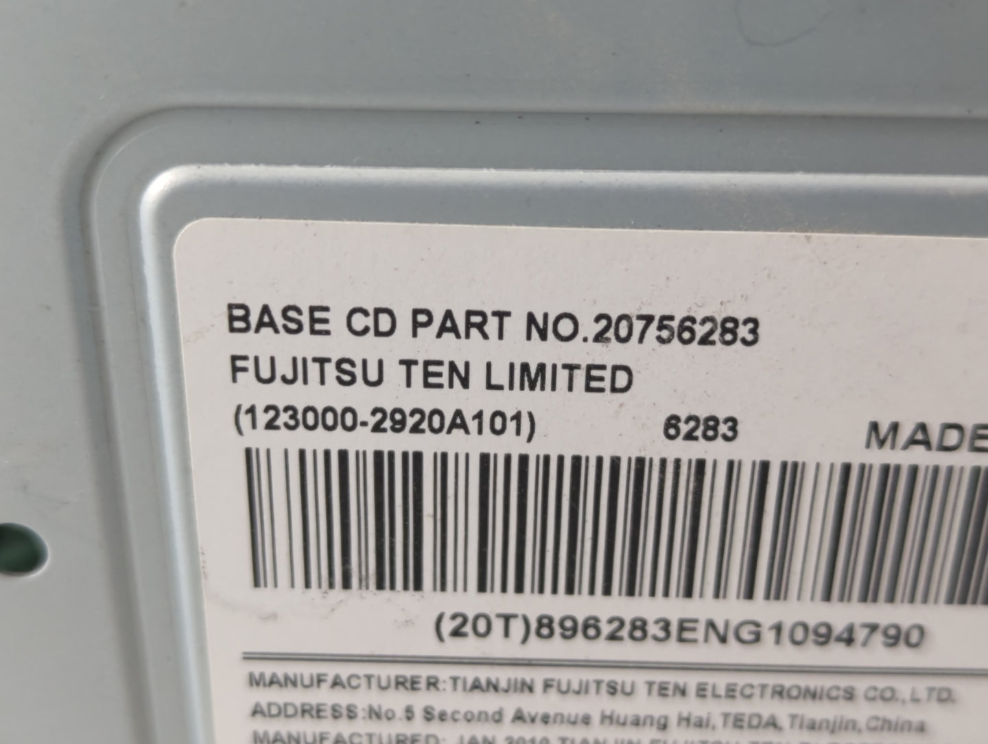 2009-2010 Chevrolet Impala Radio AM FM Cd Player Receiver Replacement P/N:20756283 Fits Fits 2009 2010 OEM Used Auto Parts -