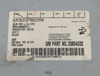 2009-2012 Chevrolet Malibu Radio AM FM Cd Player Receiver Replacement P/N:20834332 Fits Fits 2009 2010 2011 2012 OEM Used Au