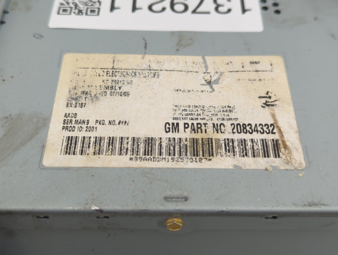 2007-2012 Chevrolet Malibu Radio AM FM Cd Player Receiver Replacement P/N:20834332 Fits OEM Used Auto Parts - Oemusedautopar