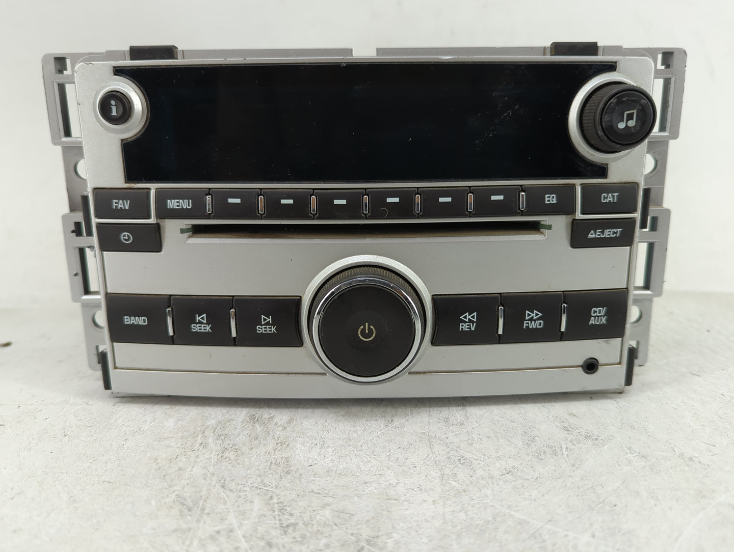 2009-2012 Chevrolet Malibu Radio AM FM Cd Player Receiver Replacement Fits Fits 2009 2010 2011 2012 OEM Used Auto Parts - Oe