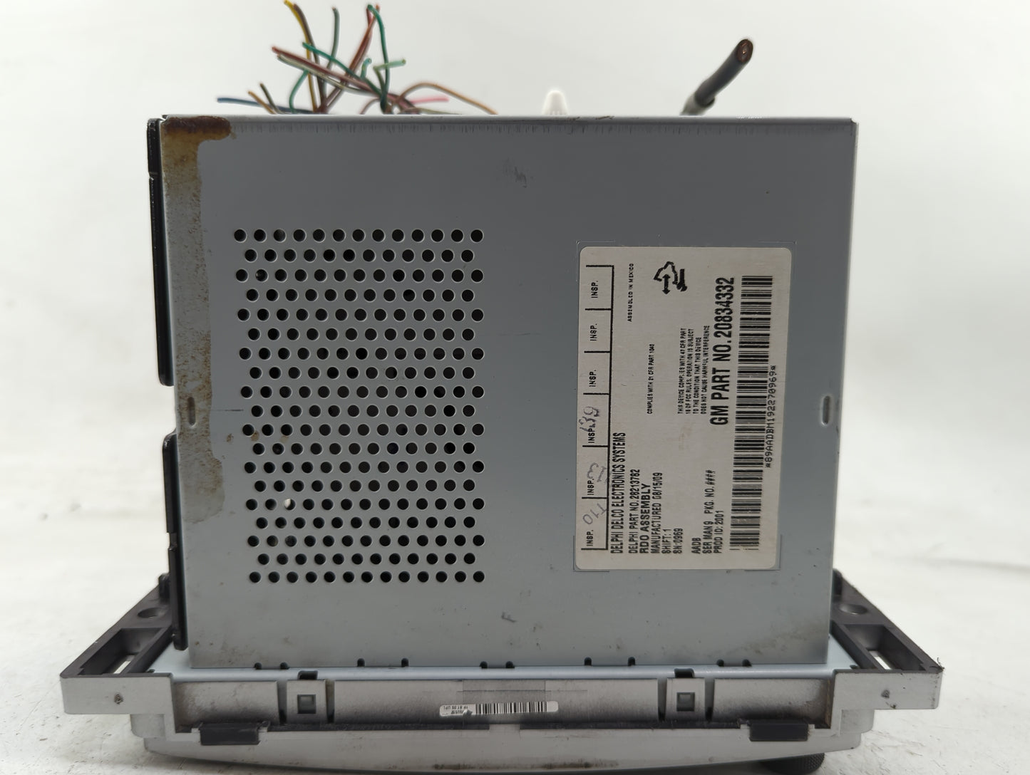 2009-2012 Chevrolet Malibu Radio AM FM Cd Player Receiver Replacement P/N:20834332 Fits Fits 2009 2010 2011 2012 OEM Used Au