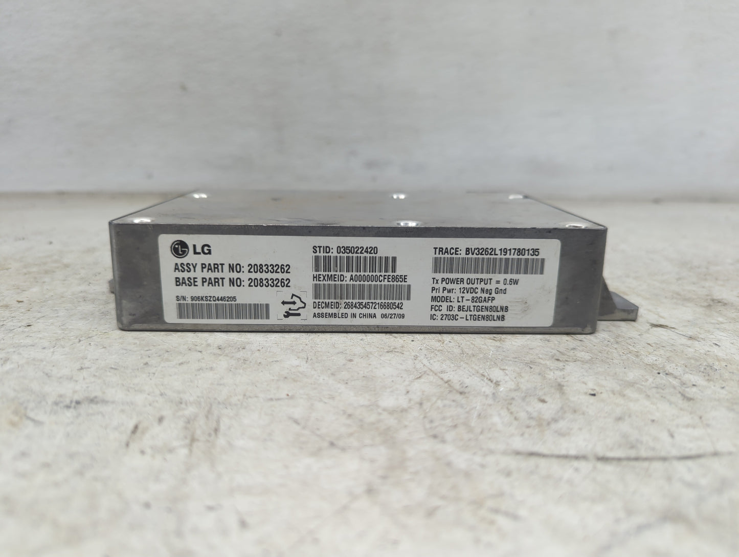2009 Malibu Bluetooth Phone Communication Control Module Ccm Oem - Oemusedautoparts1.com