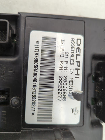 2010-2012 Chevrolet Malibu Body Control Module Bcm Inner Cabin Fuse Box