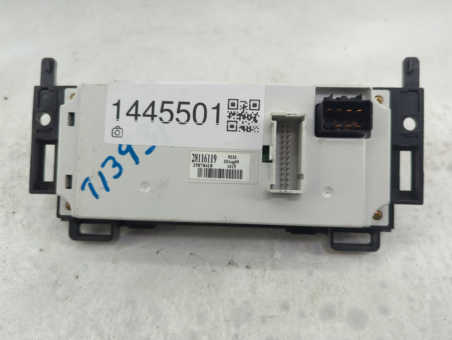 2008-2012 Chevrolet Malibu Climate Control Module Temperature AC/Heater Replacement P/N:28116119 25878418 Fits OEM Used Auto