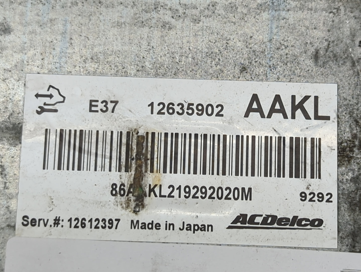 2007-2012 Chevrolet Malibu PCM Engine Control Computer ECU ECM PCU OEM P/N:12635902 Fits Fits 2007 2008 2009 2010 2011 2012 
