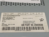 2009-2012 Chevrolet Malibu Radio AM FM Cd Player Receiver Replacement P/N:28152105 25833636 Fits Fits 2009 2010 2011 2012 OE
