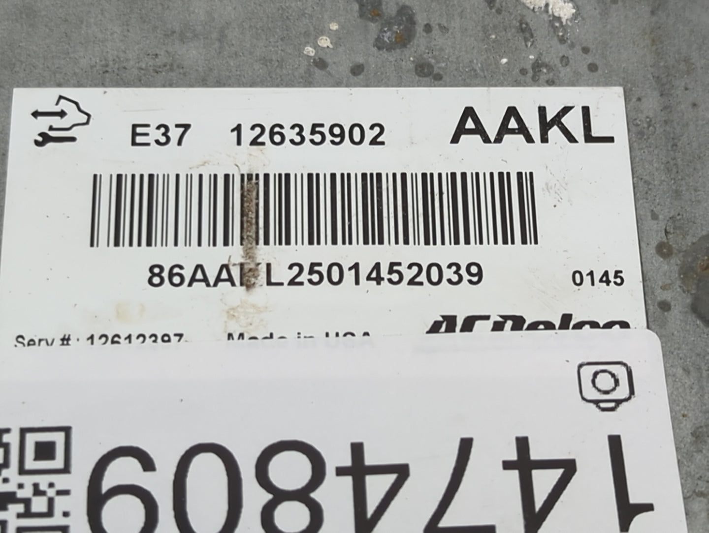 2007-2012 Chevrolet Malibu PCM Engine Control Computer ECU ECM PCU OEM P/N:12635902 12612397 Fits OEM Used Auto Parts - Oemu