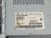 2009-2012 Chevrolet Malibu Radio AM FM Cd Player Receiver Replacement P/N:28213782 20834332 Fits Fits 2009 2010 2011 2012 OE