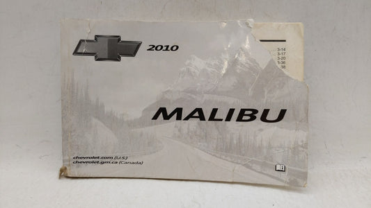 2010 Chevrolet Malibu Owners Manual Book Guide OEM Used Auto Parts - Oemusedautoparts1.com