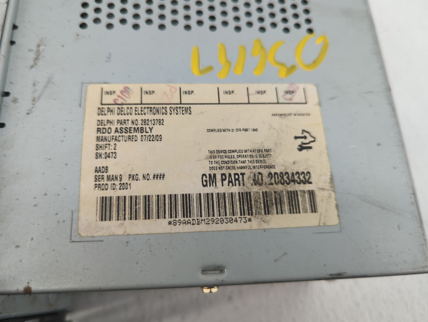 2009-2012 Chevrolet Malibu Am Fm Cd Player Radio Receiver - Oemusedautoparts1.com