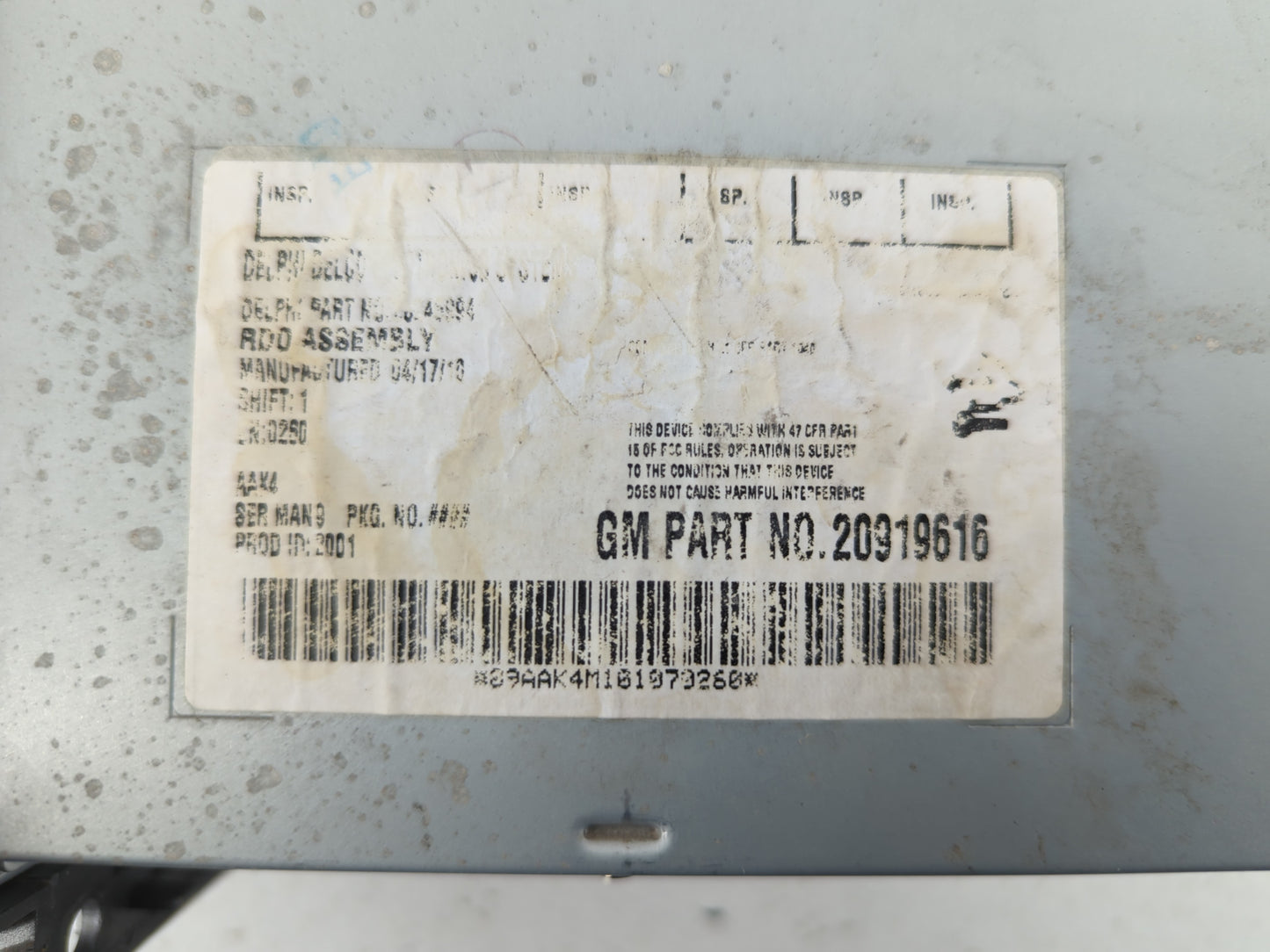 2009-2012 Chevrolet Malibu Am Fm Cd Player Radio Receiver - Oemusedautoparts1.com