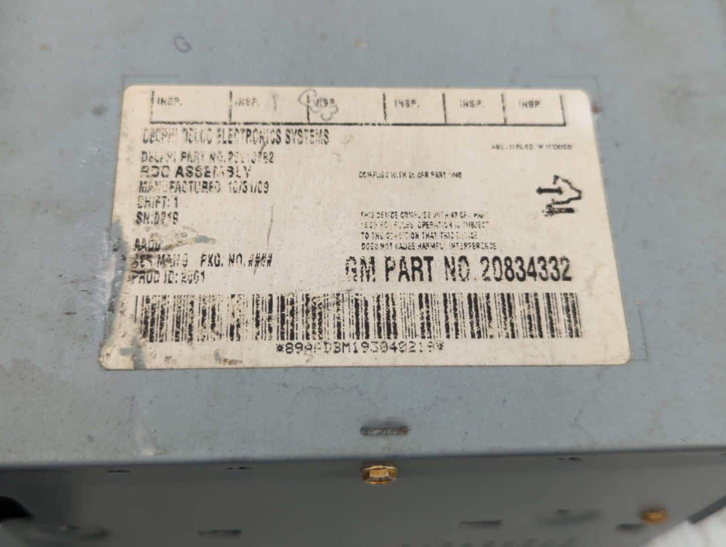 2009-2012 Chevrolet Malibu Am Fm Cd Player Radio Receiver - Oemusedautoparts1.com