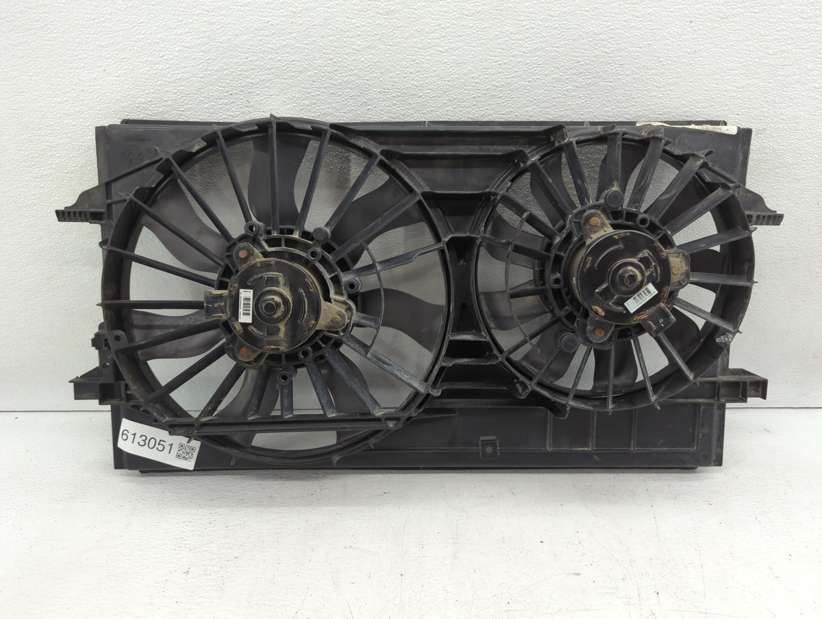 2004-2012 Chevrolet Malibu Left Radiator Fan Motor Assembly Black - Oemusedautoparts1.com