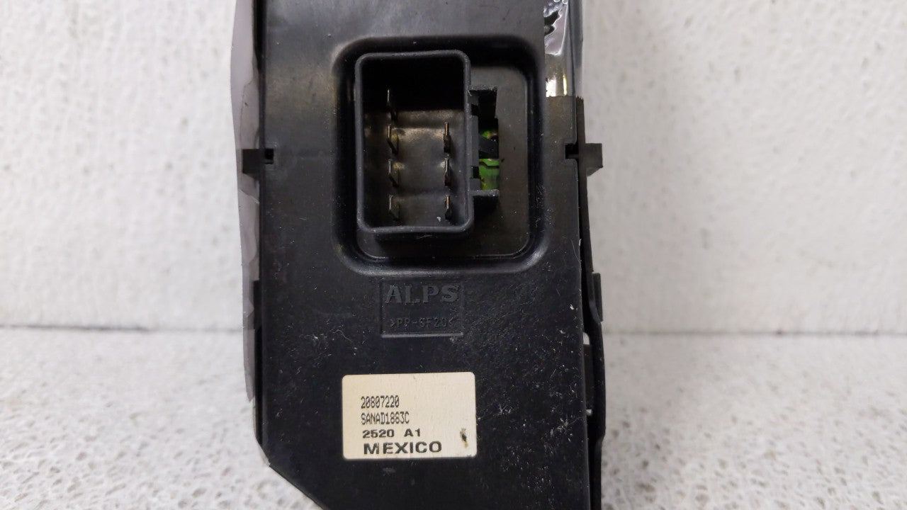 2010-2011 Chevrolet Malibu Master Power Window Switch Replacement Driver Side Left P/N:20952785 25993395 Fits Fits 2010 2011