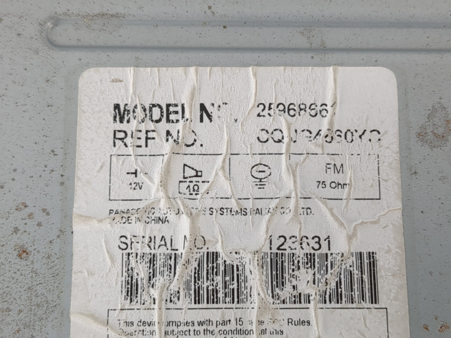 2009-2012 Chevrolet Malibu Radio AM FM Cd Player Receiver Replacement P/N:25968661 Fits Fits 2009 2010 2011 2012 OEM Used Au