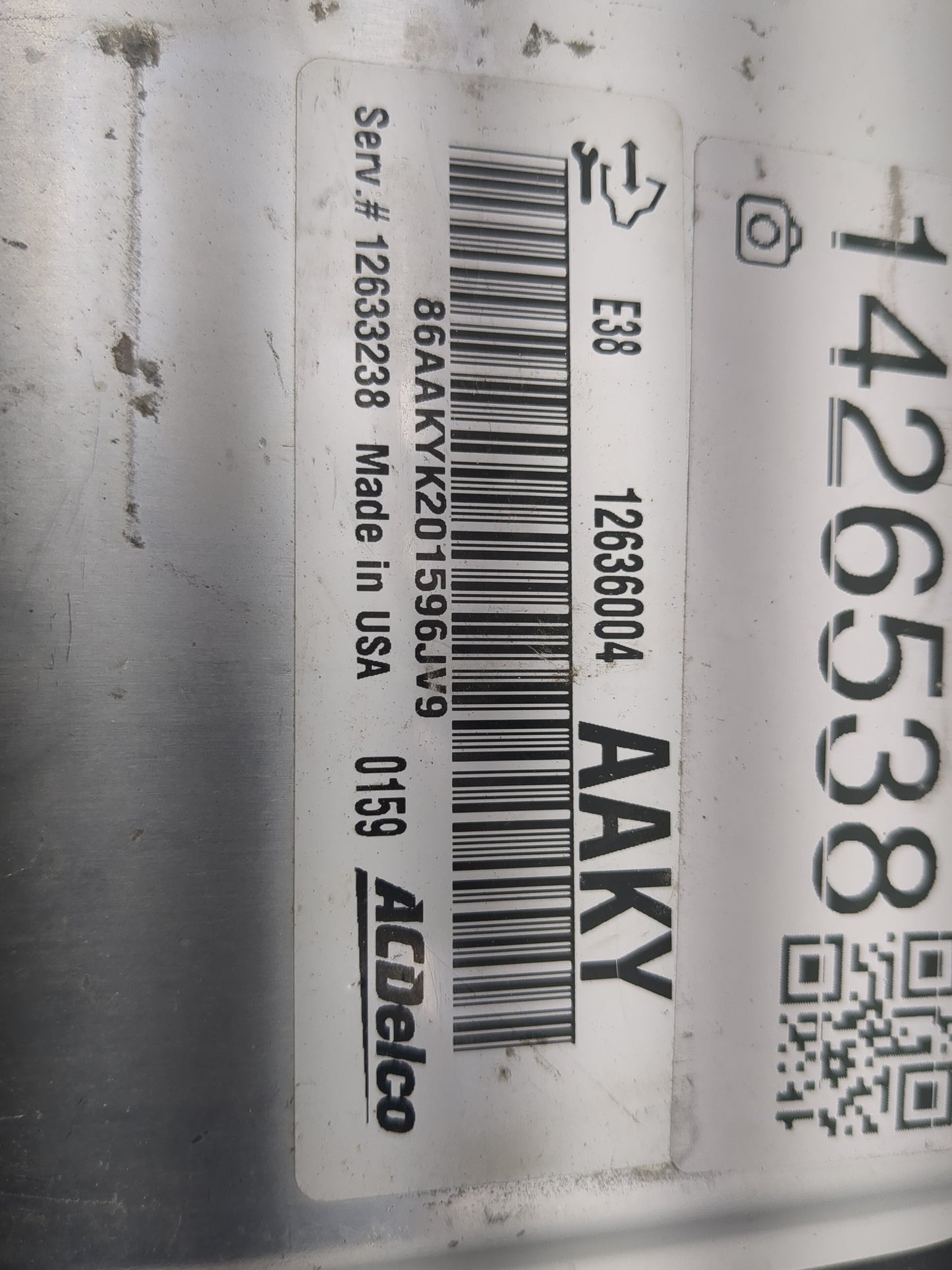 2010-2013 Chevrolet Silverado 1500 PCM Engine Control Computer ECU ECM PCU OEM P/N:12636004 Fits OEM Used Auto Parts - Oemus