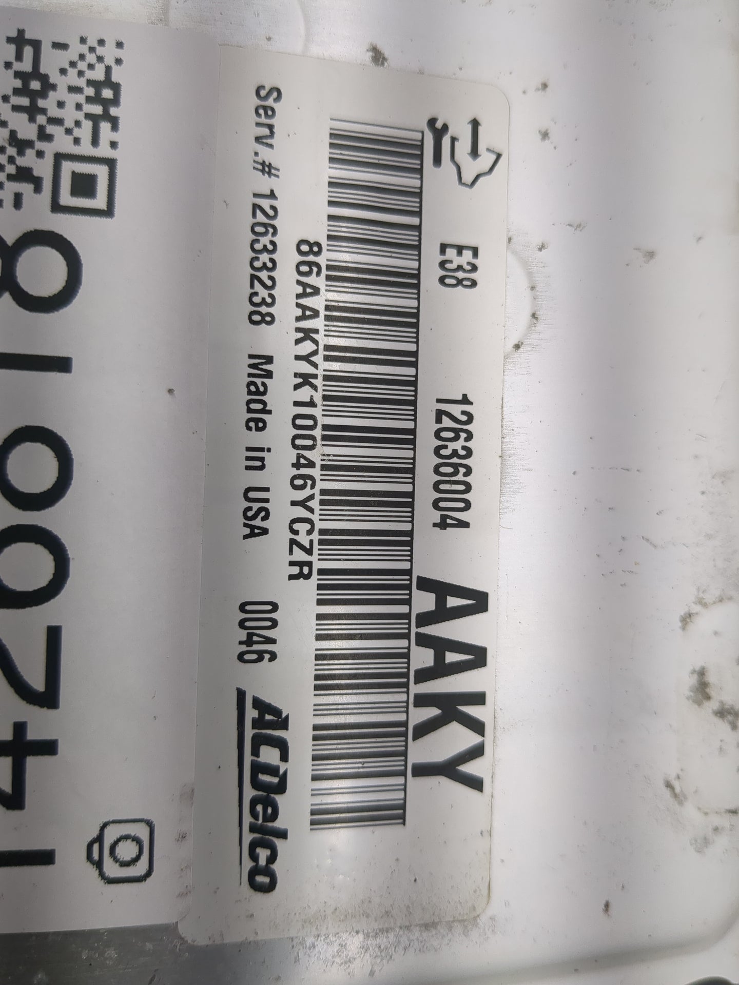 2010-2013 Chevrolet Silverado 1500 PCM Engine Control Computer ECU ECM PCU OEM P/N:12636004 Fits OEM Used Auto Parts - Oemus