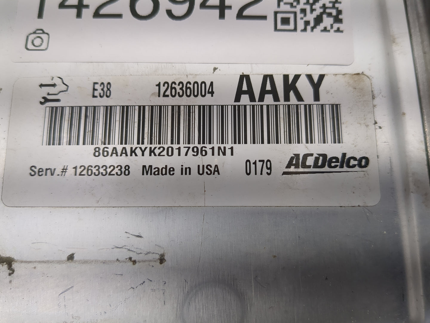 2010-2013 Chevrolet Silverado 1500 PCM Engine Control Computer ECU ECM PCU OEM P/N:12636004 Fits OEM Used Auto Parts - Oemus