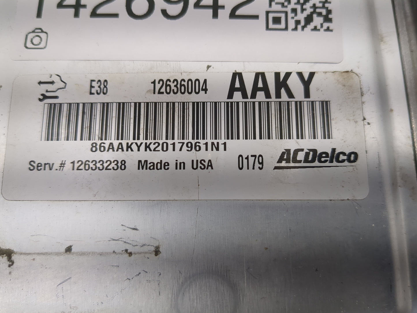 2010-2013 Chevrolet Silverado 1500 PCM Engine Control Computer ECU ECM PCU OEM P/N:12636004 Fits OEM Used Auto Parts - Oemus