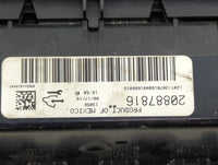 2010-2011 Chevrolet Silverado 1500 Climate Control Module Temperature AC/Heater Replacement P/N:20887816 Fits Fits 2010 2011