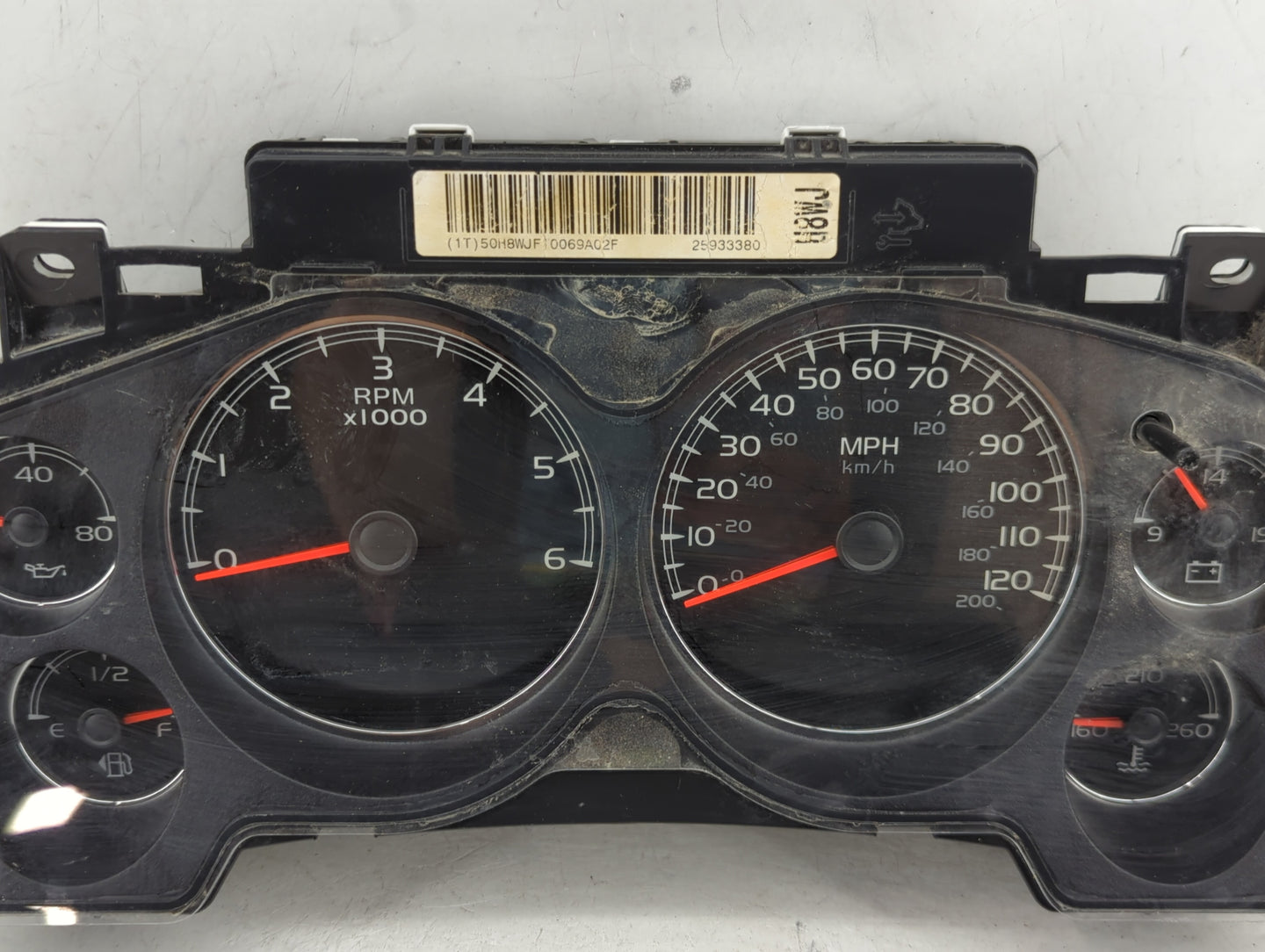 2010 Chevrolet Suburban 1500 Instrument Cluster Speedometer Gauges P/N:25933380 28186398 Miles: Fits OEM Used Auto Parts - O