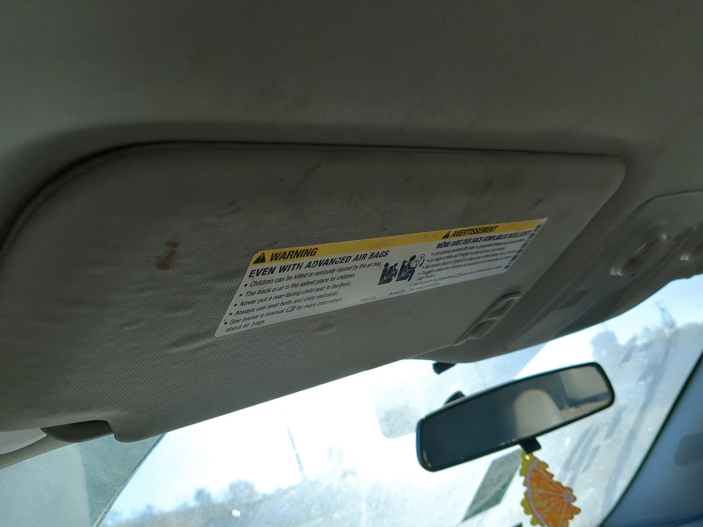 2010 Chevrolet Traverse Sun Visor Shade Replacement Driver Left Mirror Fits OEM Used Auto Parts - Oemusedautoparts1.com