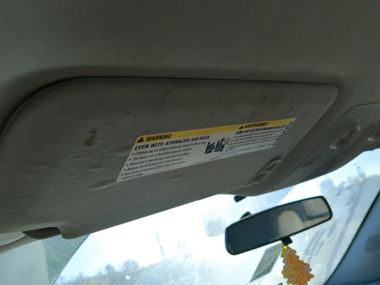 2010 Chevrolet Traverse Sun Visor Shade Replacement Driver Left Mirror Fits OEM Used Auto Parts - Oemusedautoparts1.com