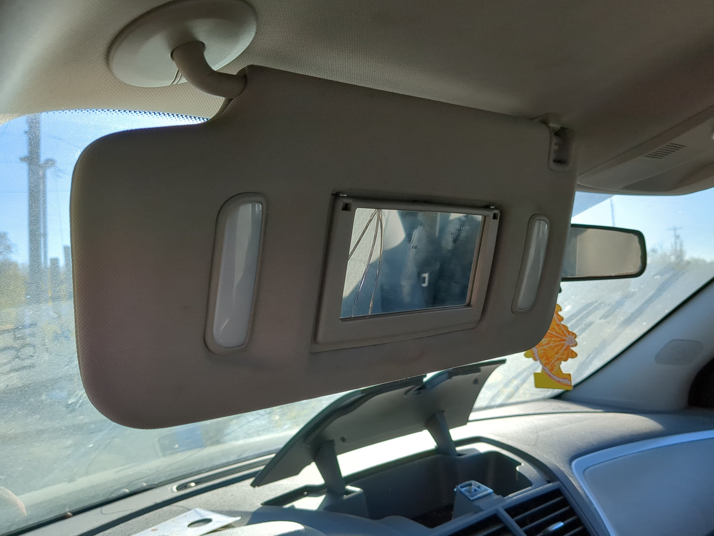 2010 Chevrolet Traverse Sun Visor Shade Replacement Driver Left Mirror Fits OEM Used Auto Parts - Oemusedautoparts1.com