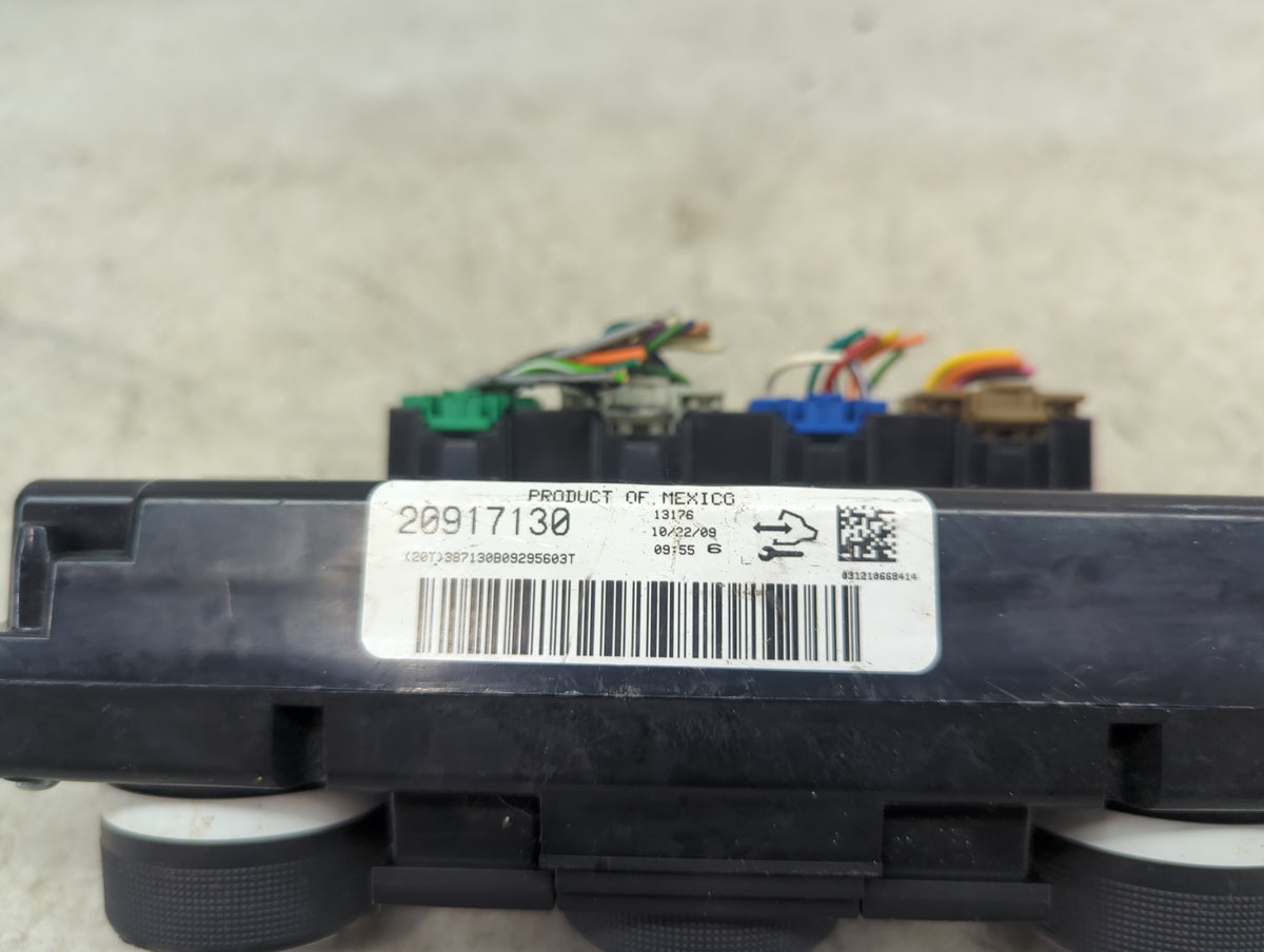 2009-2012 Chevrolet Traverse Climate Control Module Temperature AC/Heater Replacement P/N:20917130 Fits Fits 2009 2010 2011 