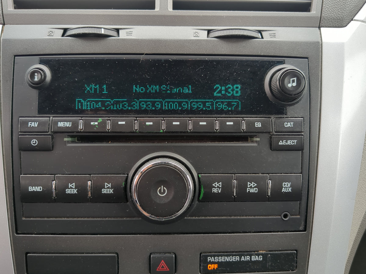 2010 Chevrolet Traverse Radio AM FM Cd Player Receiver Replacement Fits OEM Used Auto Parts - Oemusedautoparts1.com