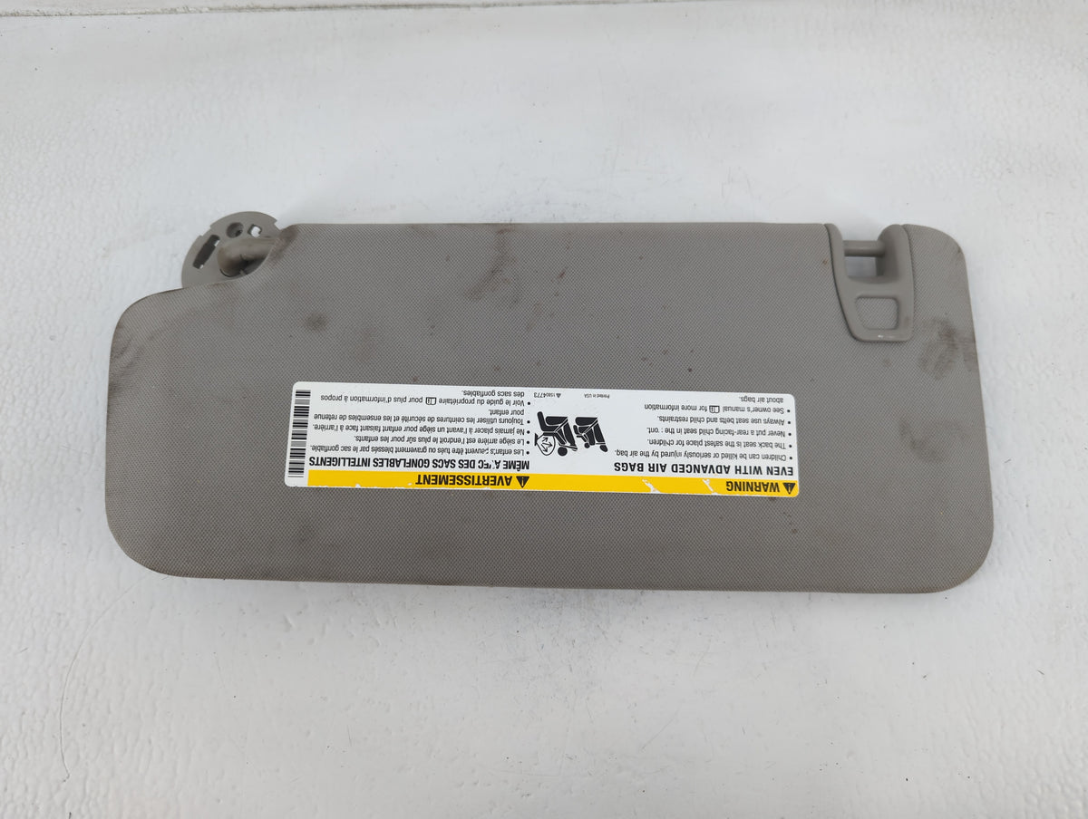 2010 Chevrolet Traverse Sun Visor Shade Replacement Passenger Right Mirror Fits OEM Used Auto Parts - Oemusedautoparts1.com