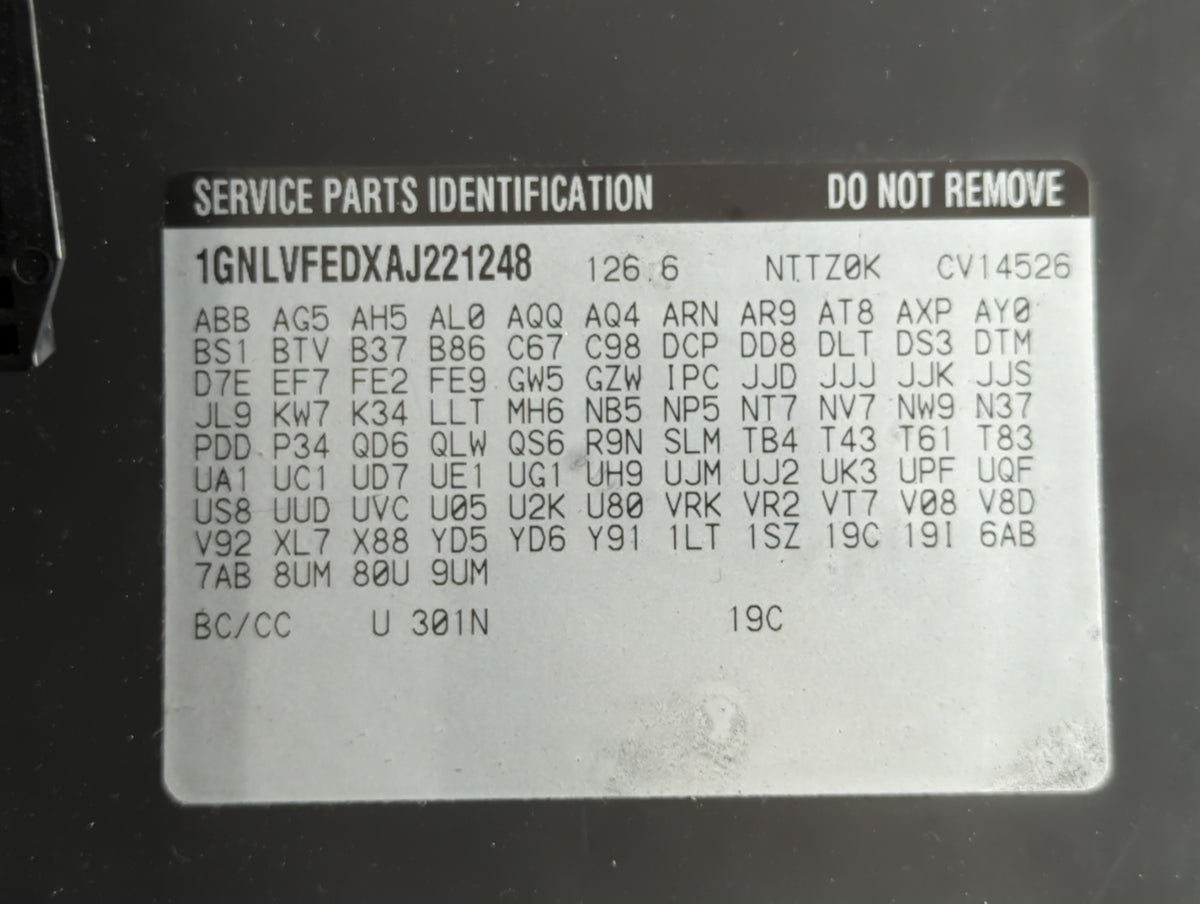 2010 Chevrolet Traverse Passenger Glove Box Door Storage Compartment 693769 - Oemusedautoparts1.com