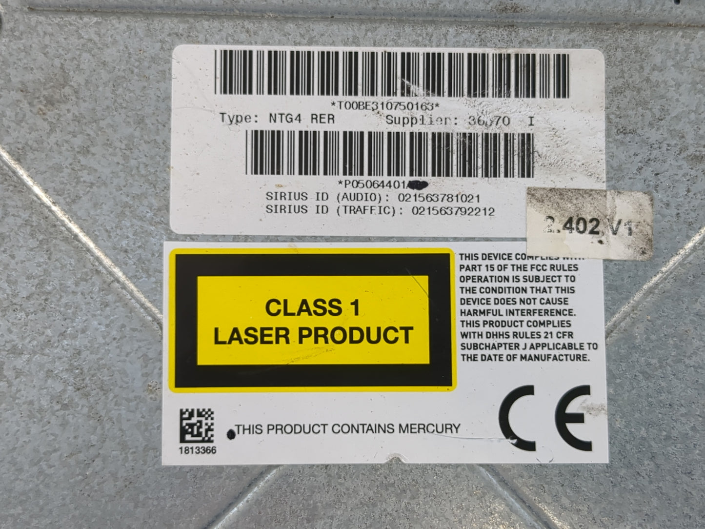 2008-2010 Chrysler 300 Radio AM FM Cd Player Receiver Replacement P/N:P05064401 Fits Fits 2008 2009 2010 OEM Used Auto Parts