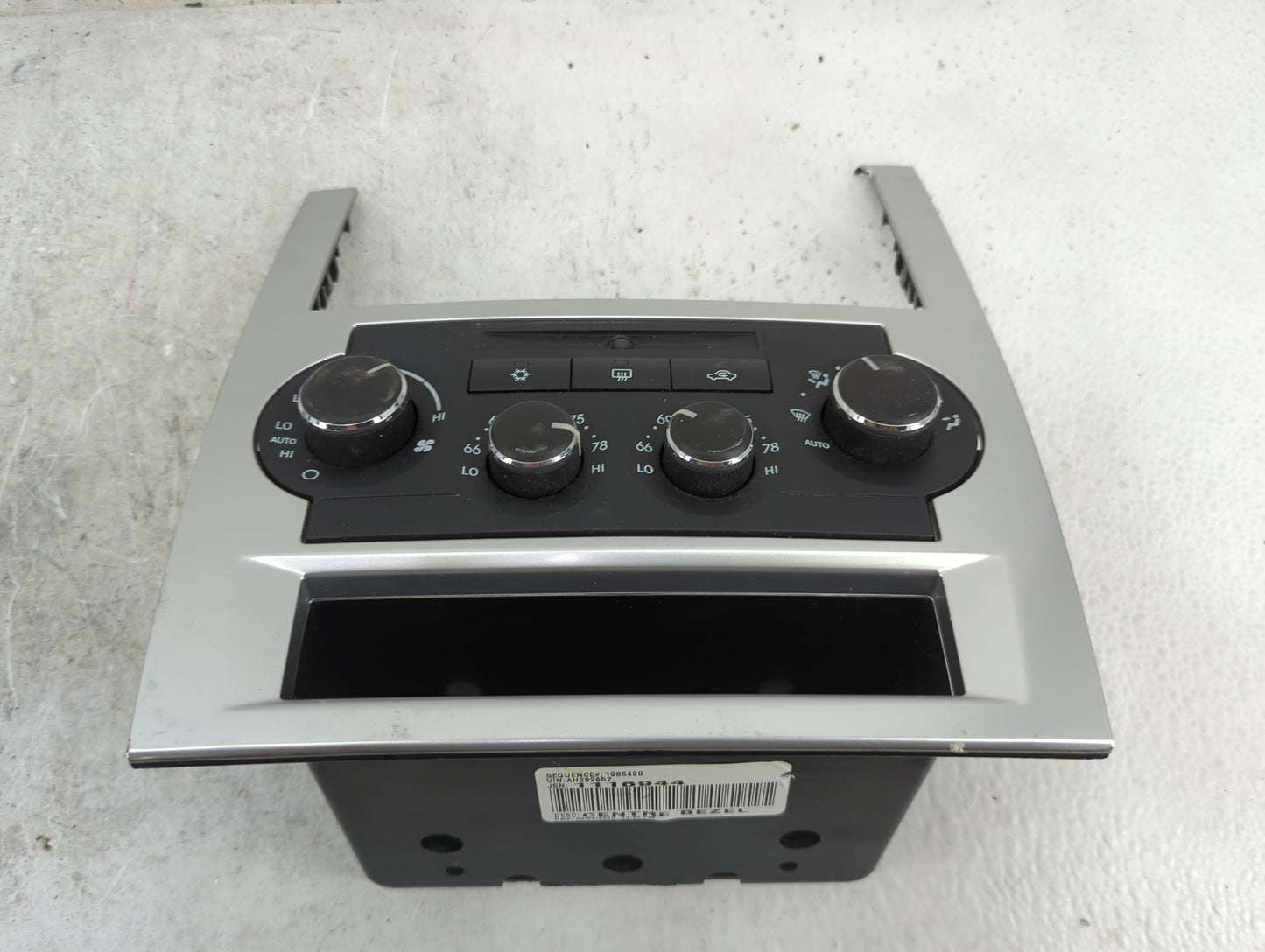 2008-2010 Chrysler 300 Climate Control Module Temperature AC/Heater Replacement P/N:P55111872AD HAF08.00.04 Fits OEM Used Au