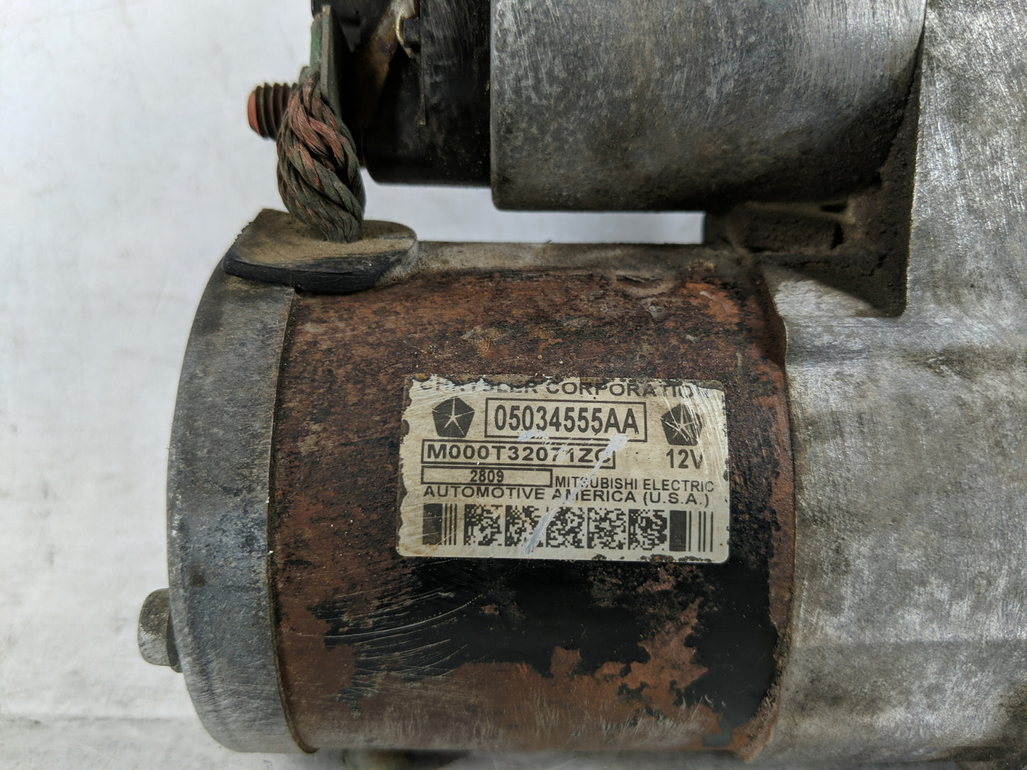 2007-2010 Chrysler Sebring Car Starter Motor Solenoid OEM P/N:05034555AA Fits OEM Used Auto Parts - Oemusedautoparts1.com