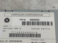 2007-2010 Chrysler Sebring Radio AM FM Cd Player Receiver Replacement P/N:05064949AC Fits Fits 2007 2008 2009 2010 2011 OEM 