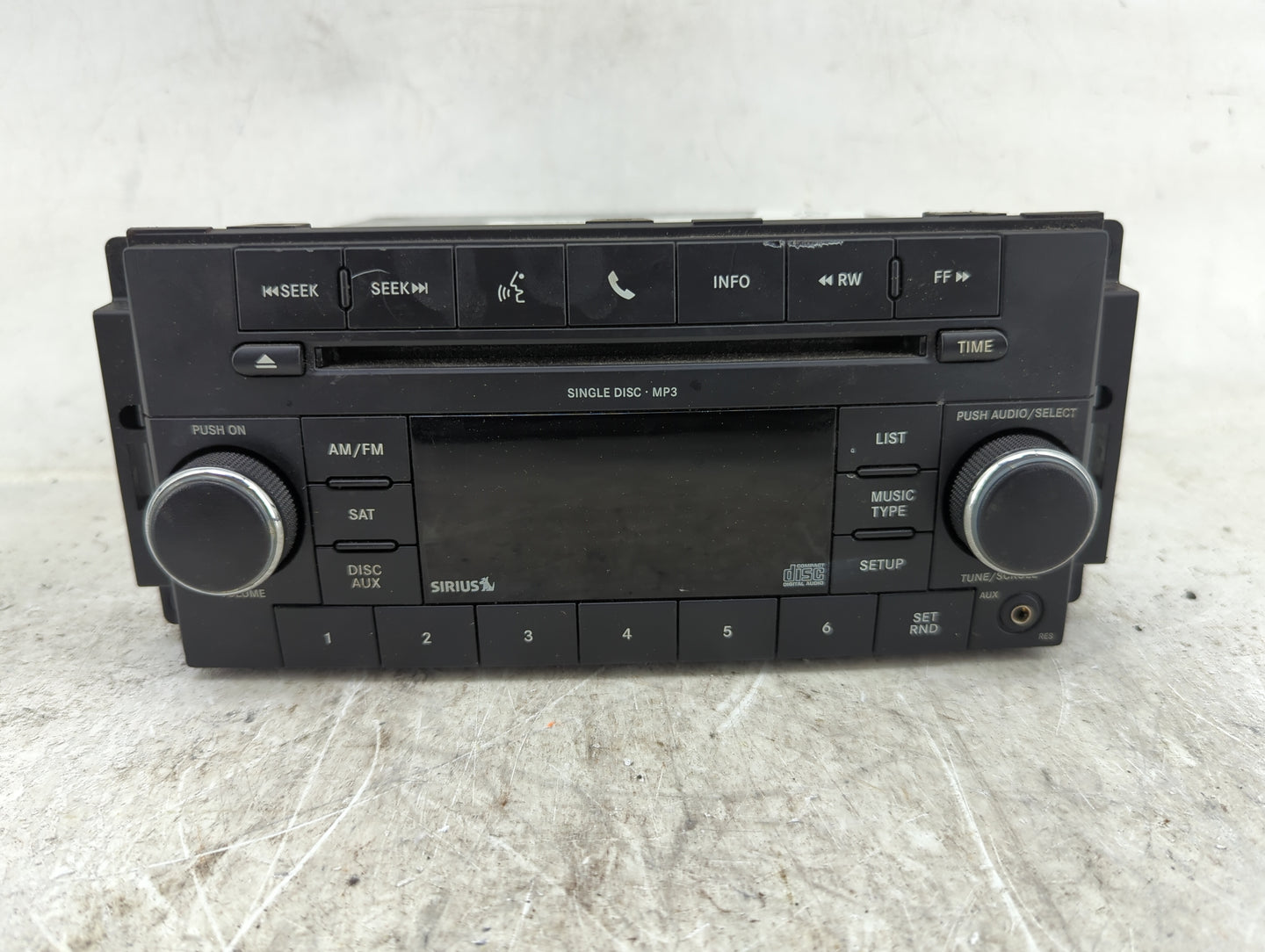 2010 Chrysler Town and Country Radio AM FM Cd Player Receiver Replacement P/N:P05091117AC Fits Fits 2008 2009 2011 OEM Used 