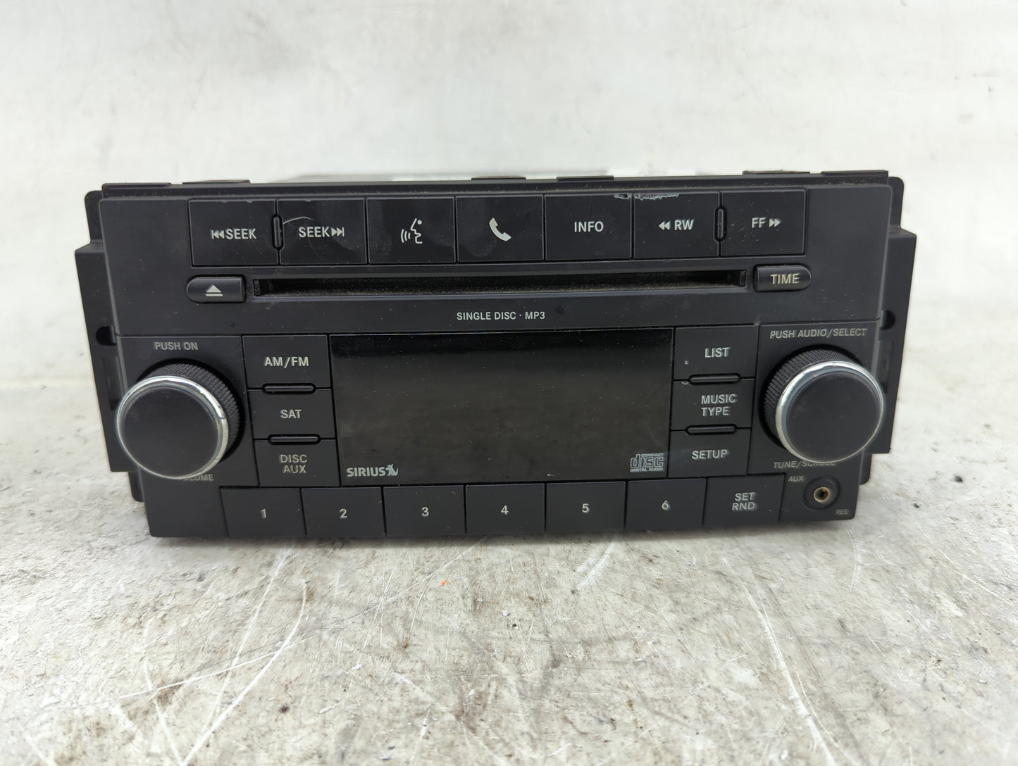 2010 Chrysler Town and Country Radio AM FM Cd Player Receiver Replacement P/N:P05091117AC Fits Fits 2008 2009 2011 OEM Used 
