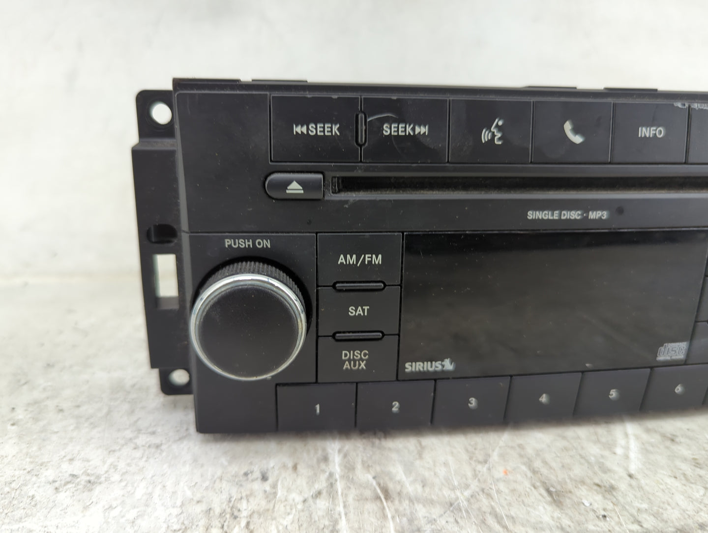 2010 Chrysler Town and Country Radio AM FM Cd Player Receiver Replacement P/N:P05091117AC Fits Fits 2008 2009 2011 OEM Used 