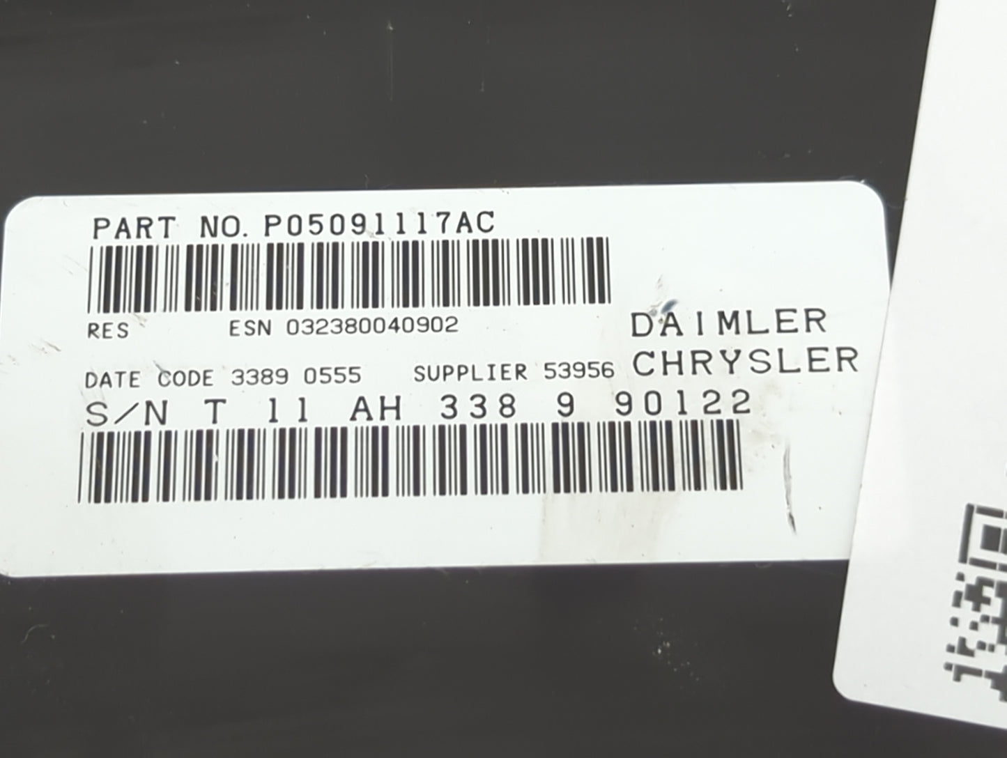 2010 Chrysler Town and Country Radio AM FM Cd Player Receiver Replacement P/N:P05091117AC Fits Fits 2008 2009 2011 OEM Used 
