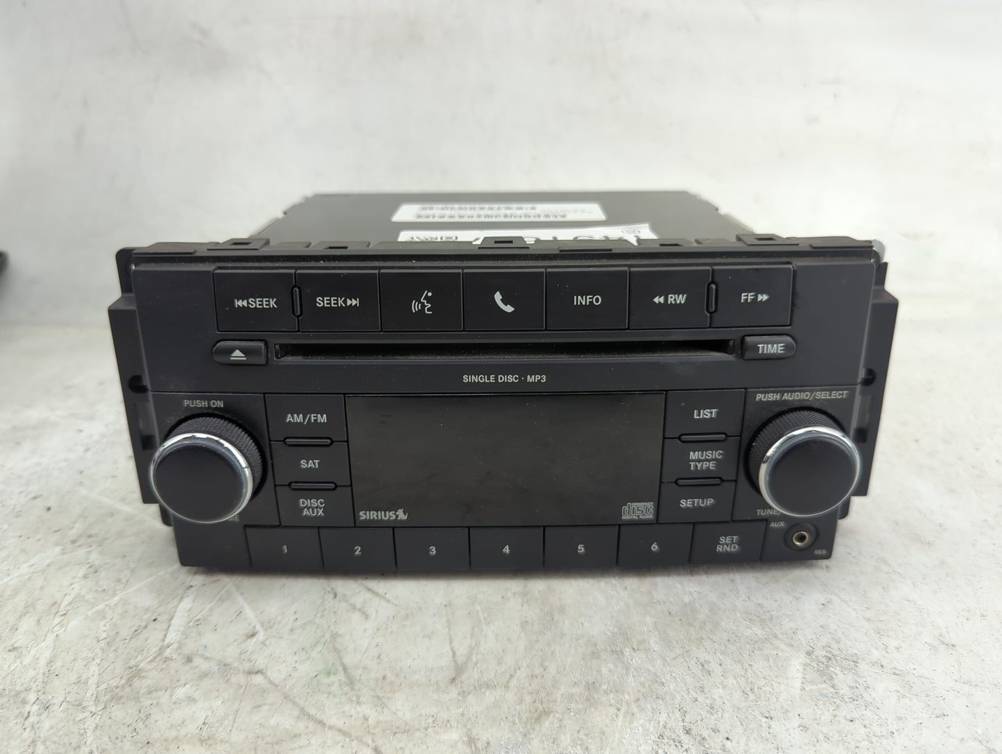 2010 Chrysler Town and Country Radio AM FM Cd Player Receiver Replacement P/N:CBA KH9TDU Fits Fits 2008 2009 2011 OEM Used A